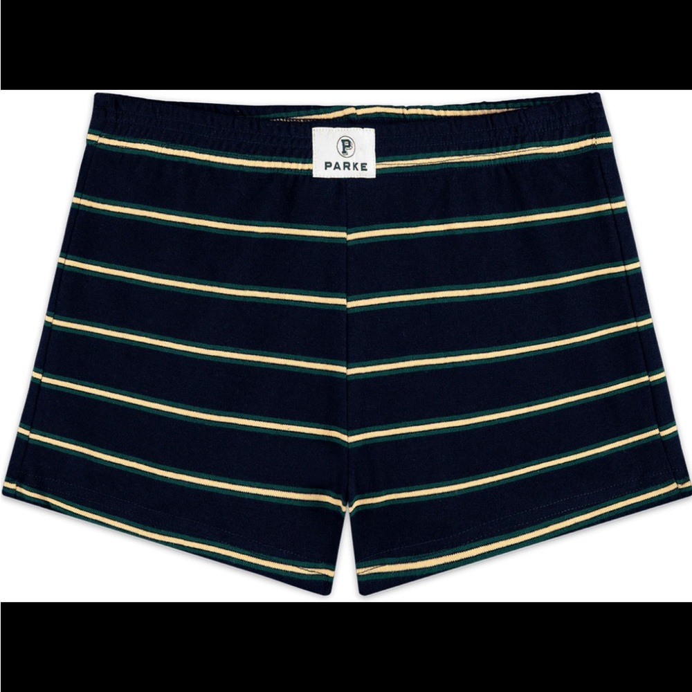 PARKE Navy Striped Women’s Lounge Shorts